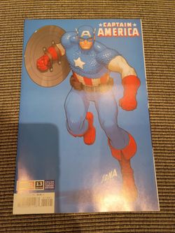 CAPTAIN AMERICA #13 DAVID NAKAYAMA COLOR BLOCK BLUE VARIANT [ARM] (MARVEL 2026)