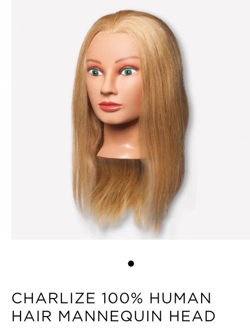 Fromm Mannequin Head With Real Hair Charlize #D290