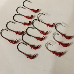 T&J Skimmer Jigs Red With BONUS