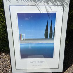 Modern Poster Art Pool Scene