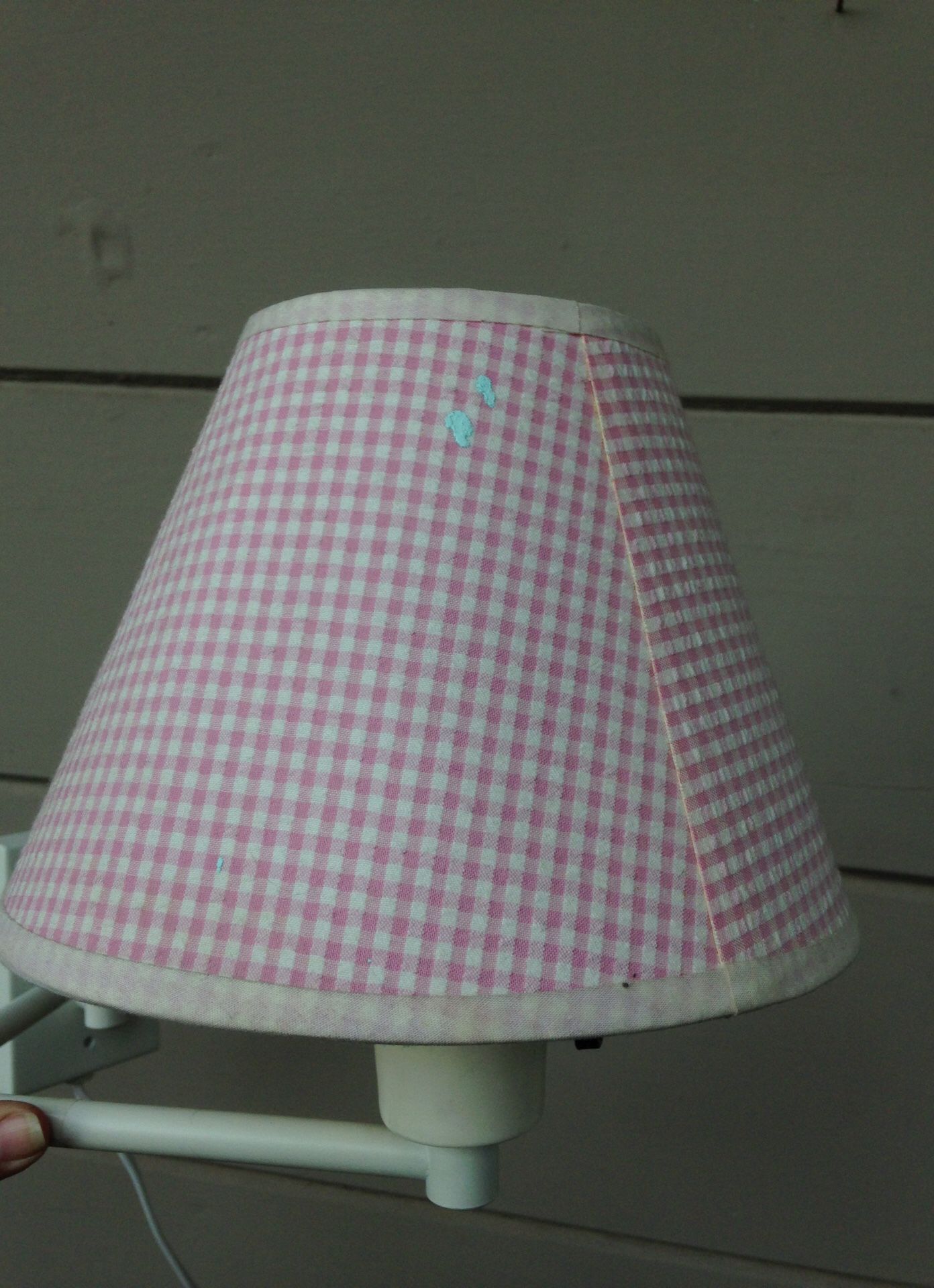 TWO Pottery Barn Kids swing arm lamps.