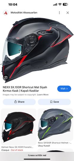 Nexx Sx100r Motorcycle Helmet Size L