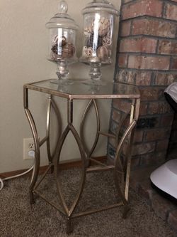 Gold accent table