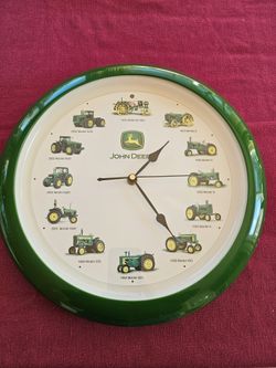 John Deere Tractors 13" Wall Clock