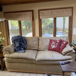 Leather Couch And Recliner