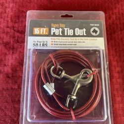 Pet Tie Out, 15', New