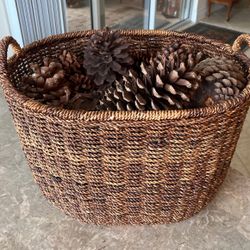 Beuty full Basked with Pine Cons 