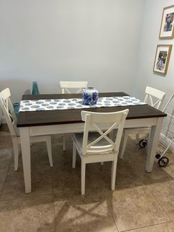 Dining table set of 4