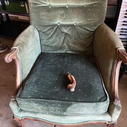 Free Antique Green Armchair