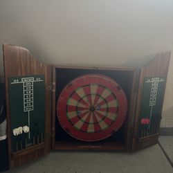Vintage Wooden Dartboard