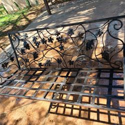 Wrought Iron Custom Made Porch Swing Grape Design