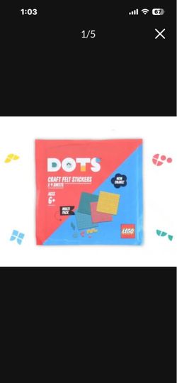 2 NEW LEGO Dots Craft Felt Creative Creator Stickers Packages