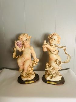 Giovanni Collection Cherub Angel 12” Statue Set of 2