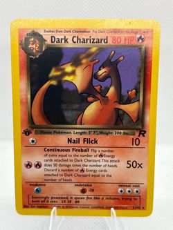 FS/FT Dark Charizard 1st Edition Pokémon Card 21/82
