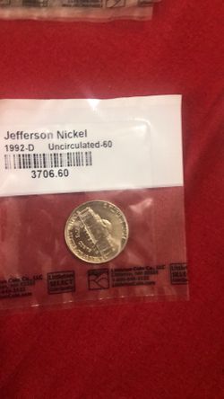 1992-d nickel 2015-p quarter