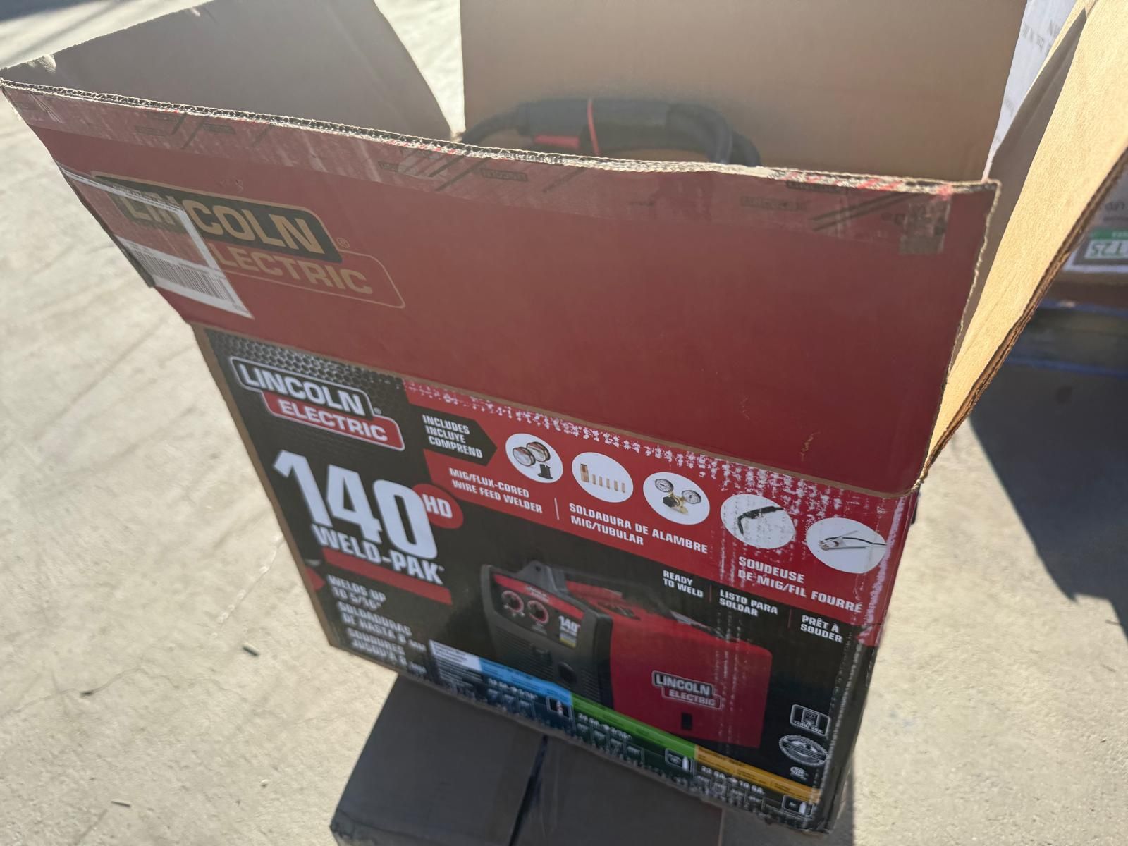 Welder -Pak 140 Amp MIG and Flux-Core Wire Feed Welder, 115V, Aluminum Welder with Spool Gun sold separately