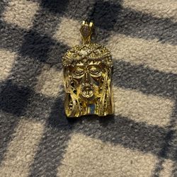 Jesus Piece Gold Pendant