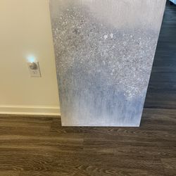 Blue Sparkle Canvas Art  - 2 Canvases  $10 Each