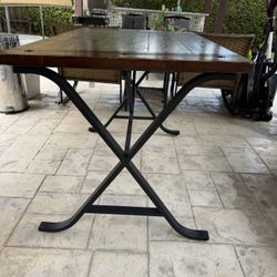 Wood Iron Table 