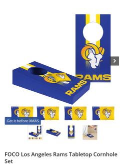 Brand New Los Angeles Rams Table Top Cornhole Toss Set