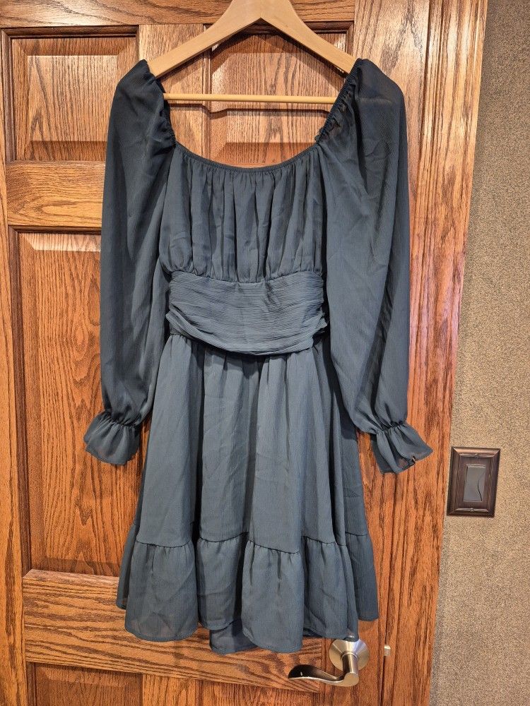 Exlura Women Dress, Size S , Color  Emerald  Deep Green