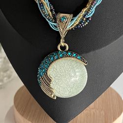 Bohemian-Retro Style Rhinestone Necklace