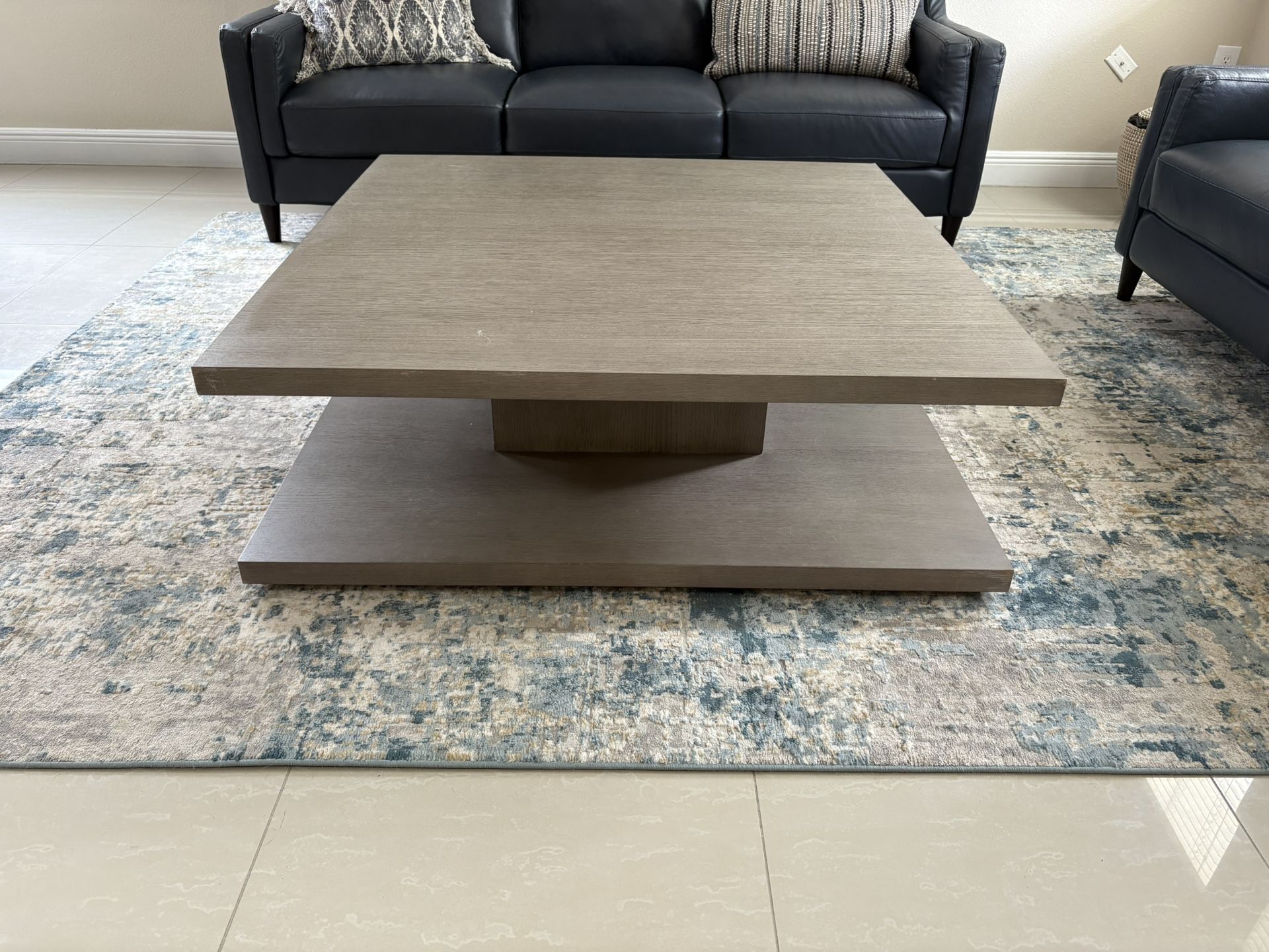 Gray living room table