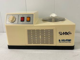 Gelato Maker Machine Simac IL The Ice Cream Man Gelataio Model 1600 Made In Italy With Instructions Sorbet Frozen Yogurt Frozen Drinks Sherbet