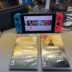 Nintendo switch with games