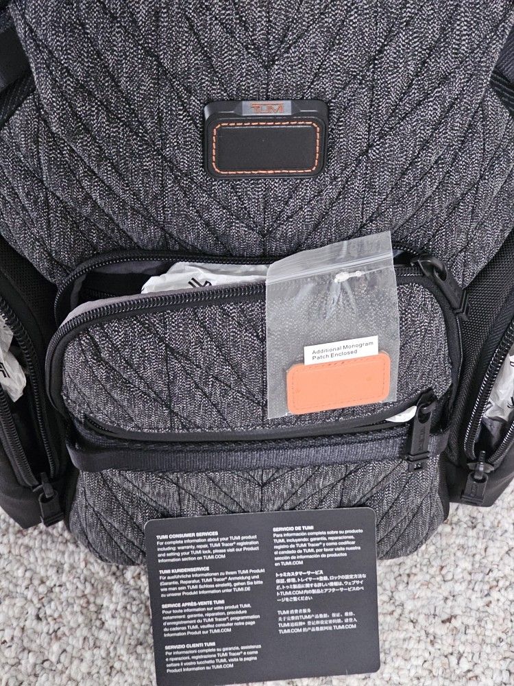 tumi alpha bravo knox backpack wheeled TUMI 22681BTH ALPHA BRAVO Knox backpack BLUE Good Condition