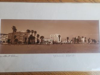 Robert Kent Tusler Venice Beach Signed Panoramic Photograph