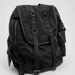 Men’s Black Nylon Backpack/ Utility Bag