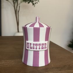 Jonathan Adler Purple "GLITTER" Canister