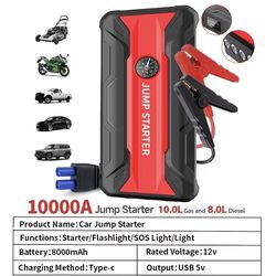 Emergency heavy duty jump starter cars trucks suvs  new
