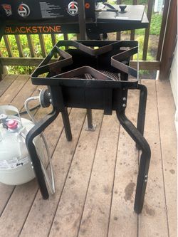 Outdoor Propane Burner Cooker 200,000 BTU - Single Burner for Turkey Fry / Seafood Boil / Brewing
