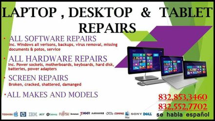 Repairs pc's