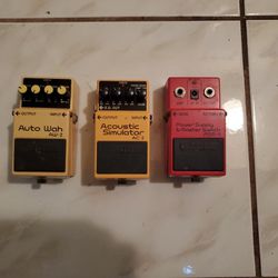 Boss Pedals AC2 ,AW2,PSM5