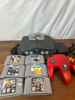 Nintendo 64 Console with Games and controller