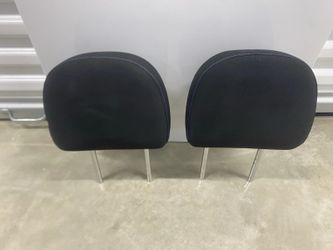 2013-2019 Nissan Sentra Front Headrests Black Cloth Pair OEM