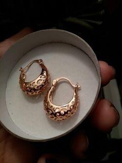 Gold plated earrings