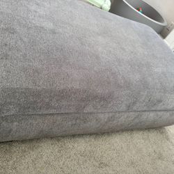 Ottoman-light Grey- Living Spaces 
