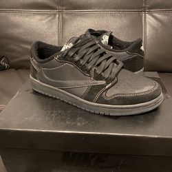 Black Phantom Jordan 1 Low Travis Scott