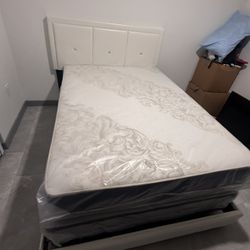 Full Size Bed Frame With Mattress All New Furniture And Free Delivery 
