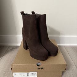 Coach Brown Ankle Boots