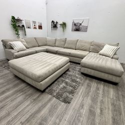 Cream Sectional Couch - Free Delivery 