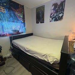 Full mattress and bed frame