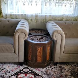 Living Room Sofa And Two Large Chairs