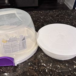 Rotating Cake Turntable for Decorating  AND Cake and Cupcake Carrier