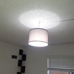 Hanging Light With Long Cord- Grey Color