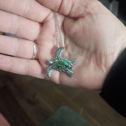 Turtle green Necklace